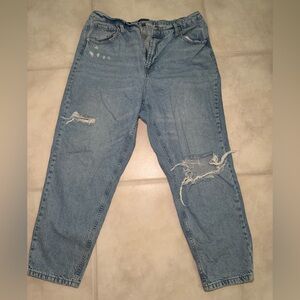 Women’s Distressed Blue Jeans